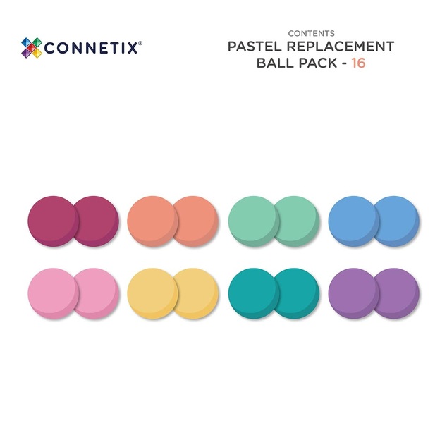 CONNETIX® Pastel Ball Pack 16 ks