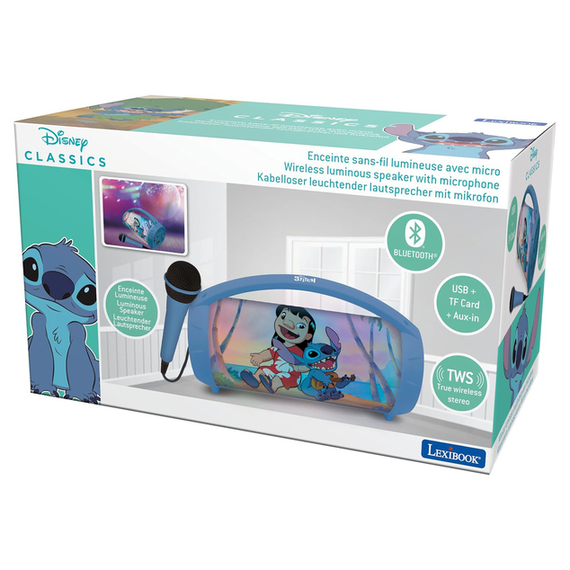 Altavoz con micrófono Boombox Disney Stitch