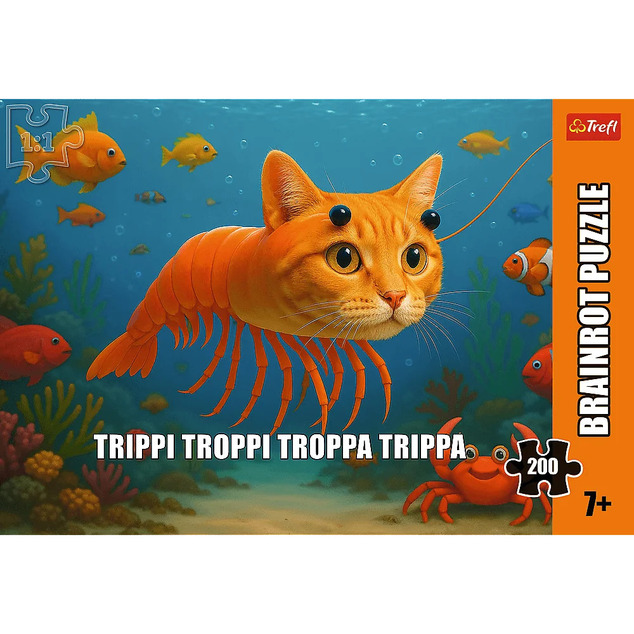 Trefl Puzzle 200 Stk BrainRots, Trippi Troppi Troppa Trippa