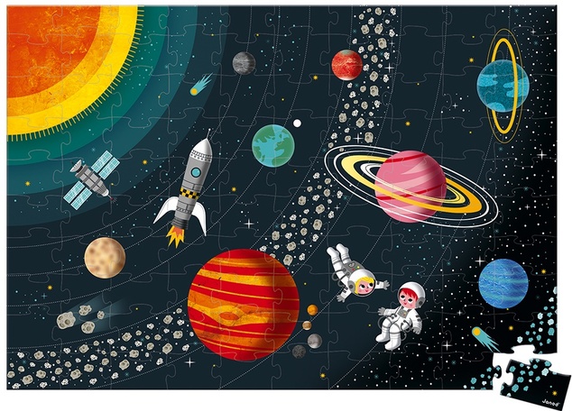 Janod Puzzle Vzdelávacie Vesmír a slnečná sústava 100 ks