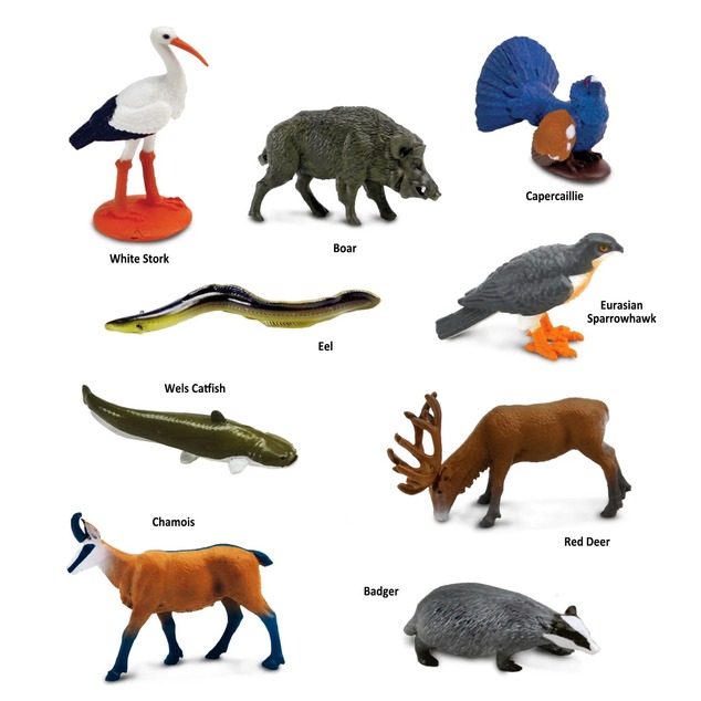 Safari® Toob Európske zvieratá 9 figúrok