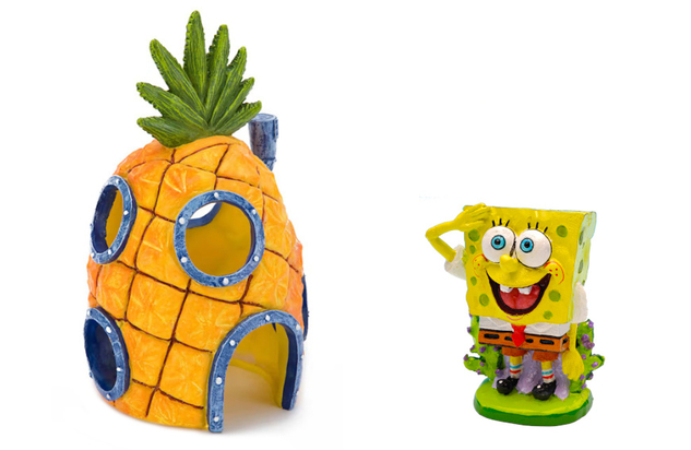 SpongeBob a ananásový domček, dekorácie do akvária