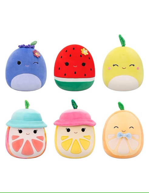 Squishmallows fructe parfumate punguță misterioasă, 20 cm