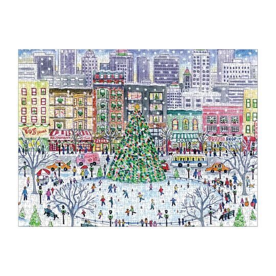 Galison Puzzle Božić u gradu 1000 komada