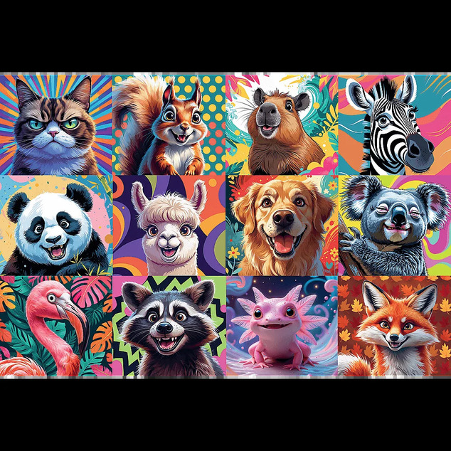 Trefl Puzzle 300 Lustige Tierporträts