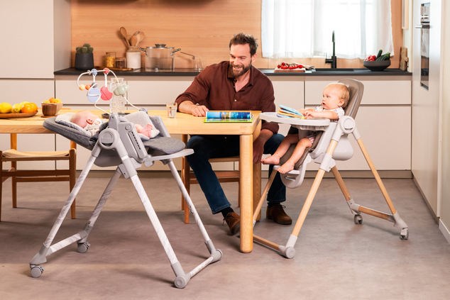 CHICCO Stolička jedálenská Polly Armonia - Carrara