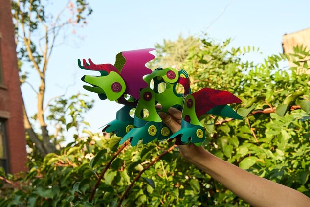 CLIXO Dino Adventure - jeu de construction magnétique 36 pièces