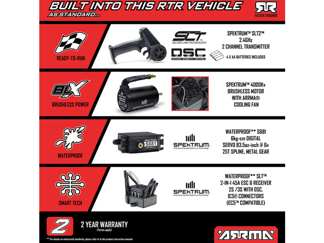 Arrma Gorgon 223S BLX 2WD 1:10 RTR Freedom Flyer