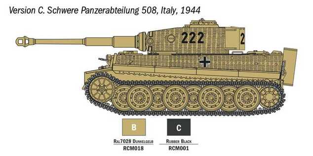 Modellbausatz Panzer 75002 - Pz. Kpfw. VI Tiger I Ausf. E (1:56)