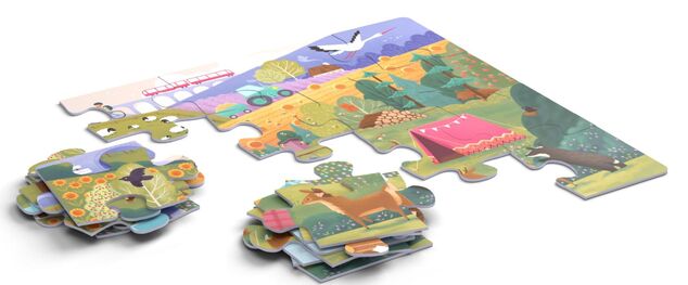 KukiKuk 80052 Veľké puzzle Na výlete