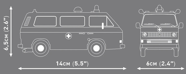 Cobi Volkswagen T3 Hitna pomoć, 1:35, 146 k