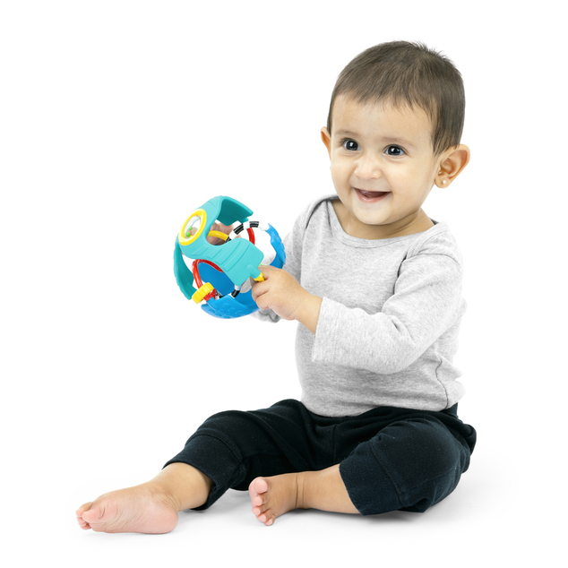 BABY EINSTEIN Juguete sensorial pelota con mordedor Rattle &amp; Sense™ 3m+
