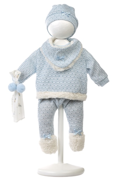 Llorens M738-59 oblečenie pre bábiku bábätko NEW BORN veľkosti 40-42 cm s doplnkami