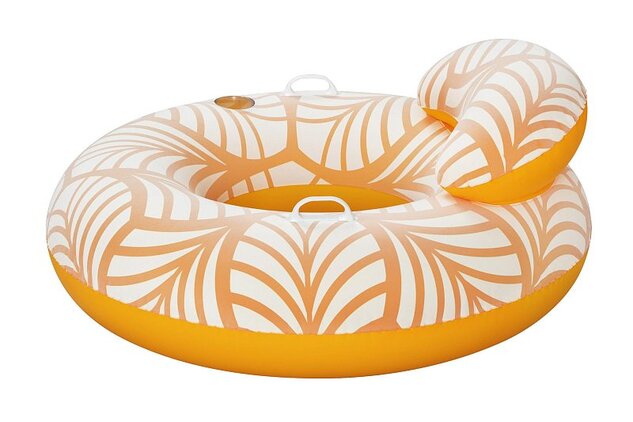 Bestway Nafukovací kruh/kreslo s úchytmi Comfort Plush Deluxe, 118x117cm