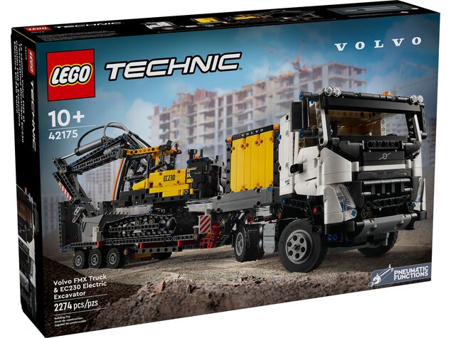 LEGO® Technic 42175 Nákladné auto Volvo FMX a elektrický bager EC230