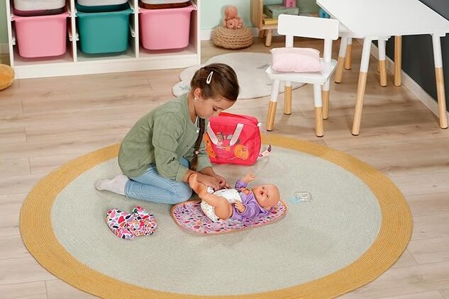 Zapf Creation BABY Born Wickeltasche mit Clip-Accessoires