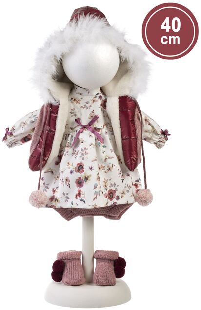 Llorens 540C CARLA - realistická bábika s mäkkým látkovým telom - 40 cm