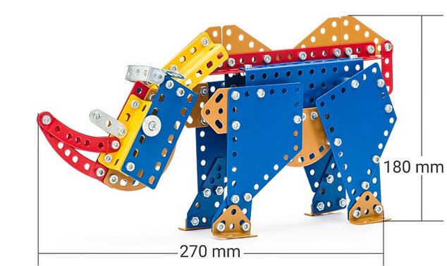 Merkur - ZOO - Nosorožec, 212 dielikov