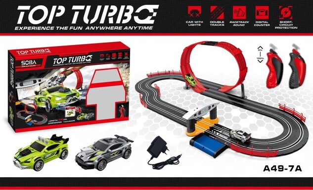 Autodráha so slučkou 560 cm 2 autá