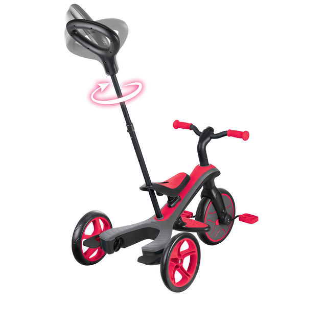 Globber Detská Trojkolka 4v1 - New Red