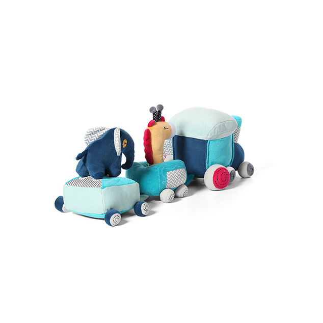 BABYONO Jouet éducatif Safari train 0m+