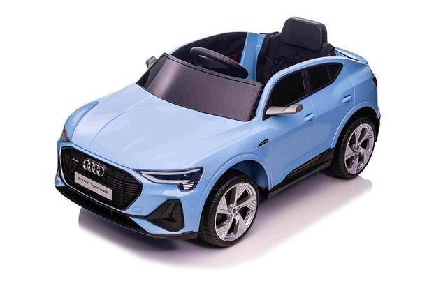 Elektrické autíčko Audi E-tron Sportback 12V, modré, široké jednomiestne sedadlo