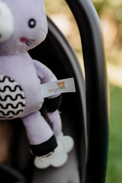 Zajačik/Zajac babyted hrkálka plyš 30cm záves na postieľku/kočík