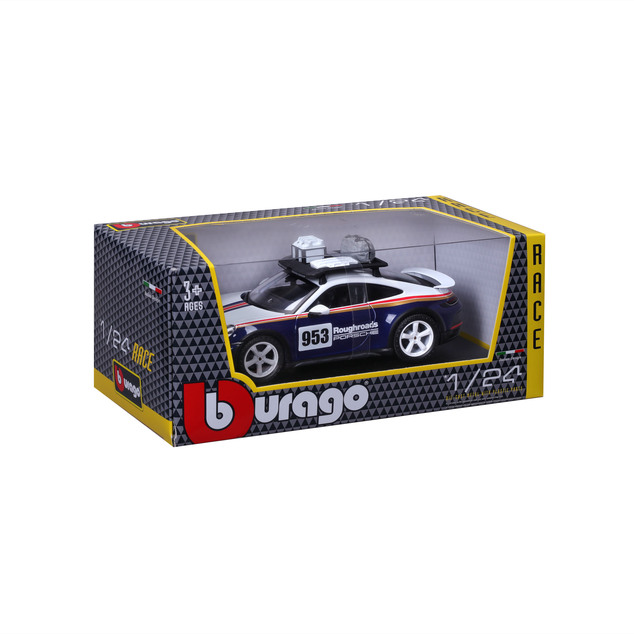 Bburago 1:24 Racing - Porsche 911 Dakar - Blau 953 Roughroads