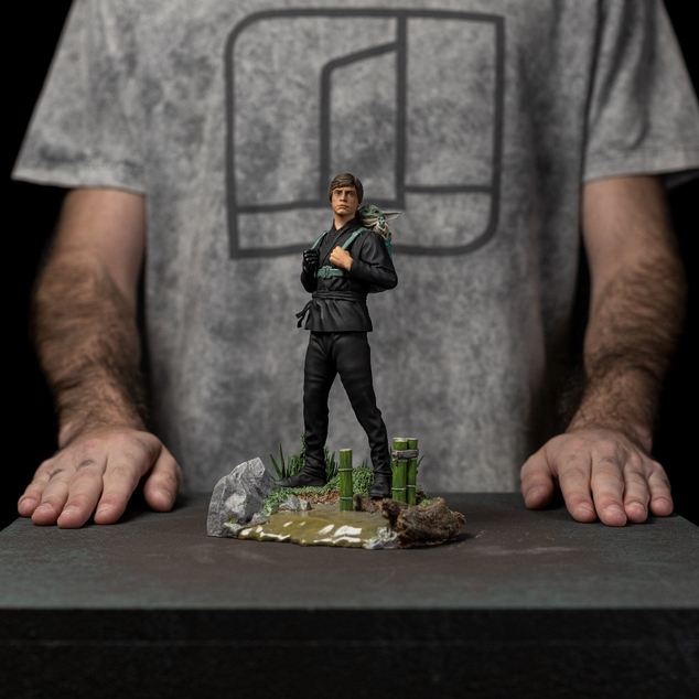Iron Studios Star Wars: Boba Fett könyve - Luke Skywalker és Grogu 1/10