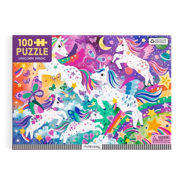 Mudpuppy Puzzle Kúzelní jednorožci 100 dielikov