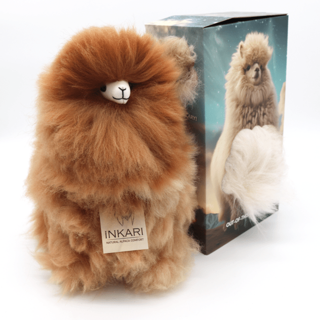 INKARI Jucărie de pluș Alpaca Medium Monsterfluff Sandstone 32cm