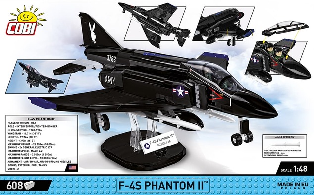 Cobi Armed Forces F-4S Phanthom II, 1:48, 608 k