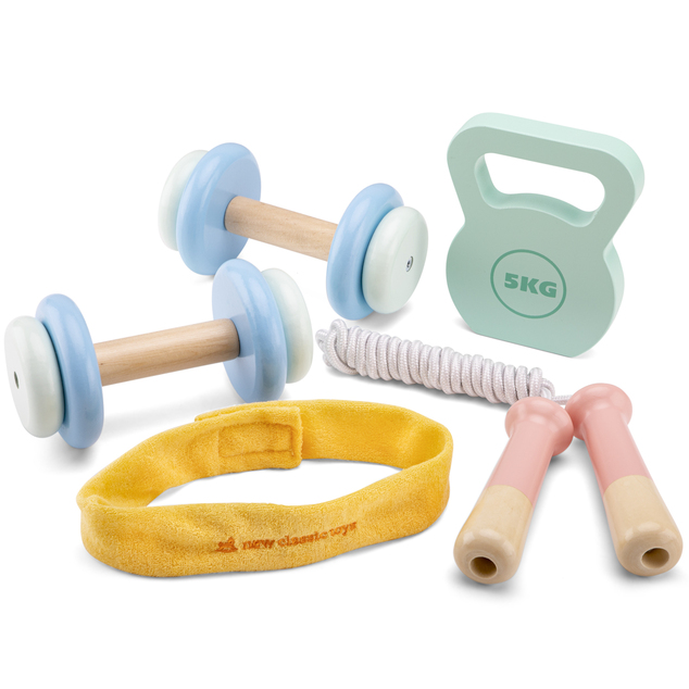 New Classic Toys Detský drevený fitnes set