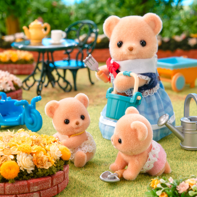 Sylvanian Families Dvojčka piškotnih medvedkov z motorjem