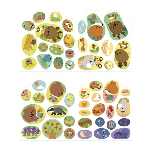 Janod Stickers Samolepky Les 7 predlôh