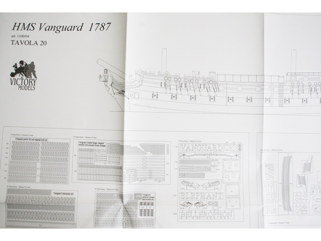 VICTORY MODELS HMS Vanguard 1798 1:72 kit