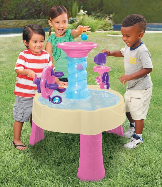 Little Tikes Vodný stôl Špirálová fontána ružový 173769