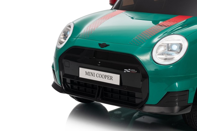 Elektrické autíčko BMW Mini Cooper 12V, zelené, USB Vstup s Bluetooth pripojením na MP3 Pr
