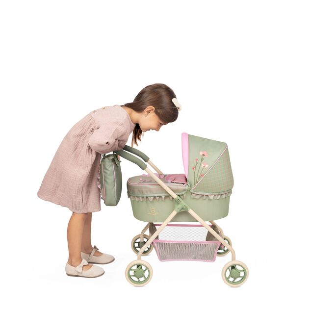 DeCuevas 86068 Il mio primo passeggino per bambole con borsa Botanic 2026 – 56 cm