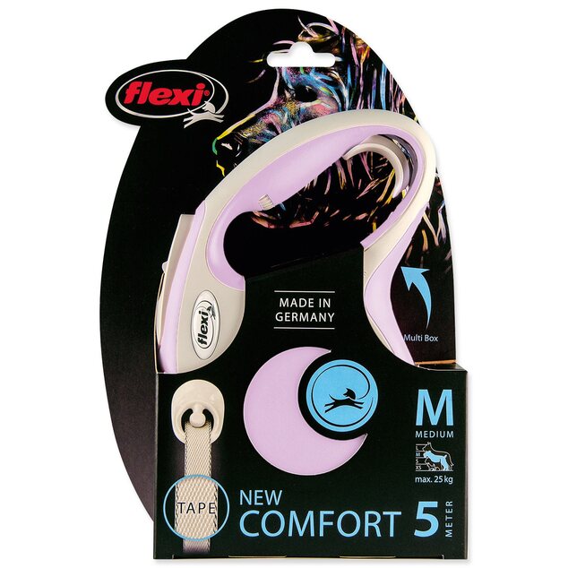 Vodítko Flexi New Comfort páska M ružové  5m