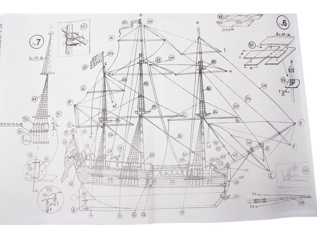 MINI MAMOLI HMS Endeavour 1:143 kit