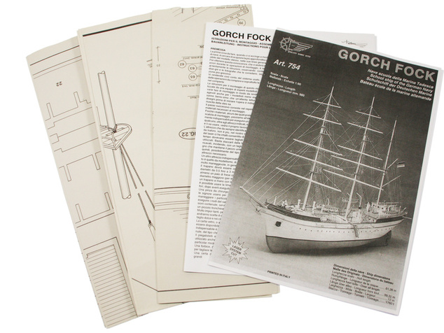 Mantua Model Gorch Fock 1:90 kit