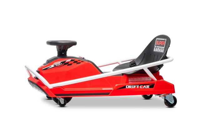 Beneo Motors Drift Kart 24V, rosso, 300W Motore Brushless, Batteria al Litio,