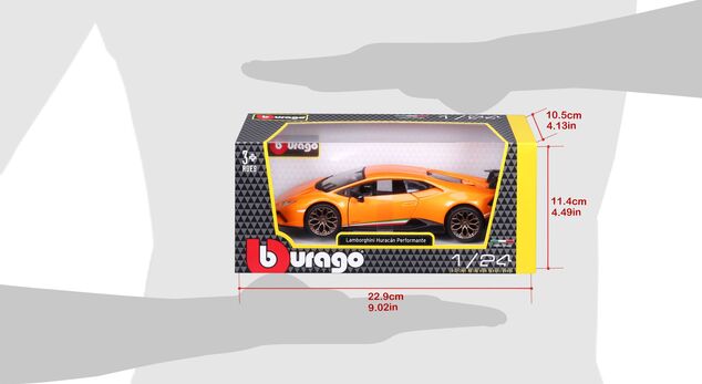 Bburago 1:24 Plus Lamborghini Huracan Performance Orange