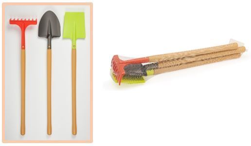 Súprava veľkého záhradného náradia (3 ks) 70 cm