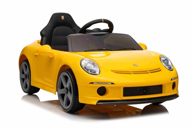 Elektrické autíčko RUF GT 12V, žlté, Otváracie dvere, 2.4 GHz diaľkové ovládanie, LED svet