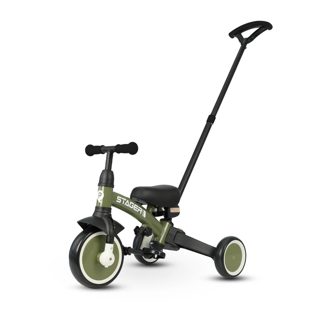 QPLAY Triciclo Stager 3 in 1 Verde, 2-6 anni