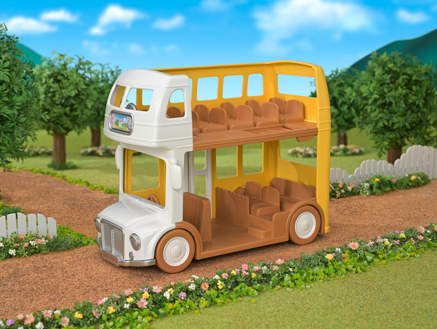 Sylvanian Families Двуетажен училищен автобус