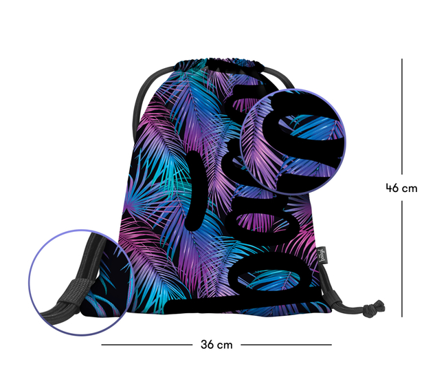 BAAGL SADA 3 Core Palm: Rucksack, Waschbeutel, Tasche