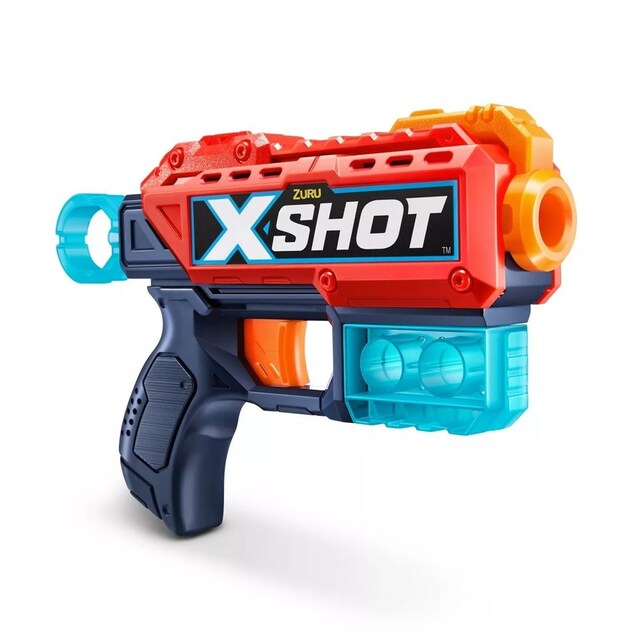 X-SHOT Set Mare - Vigilante, Hawk Eye, Fury 4, Kickback (6 cutii, 48 de proiectile)